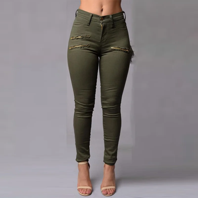 

Slim Style Selling Pants High Waist Women fall 2019 Solid Summer Fashion Long Hot Zippers Girls Casual Cotton Pencil Clothing