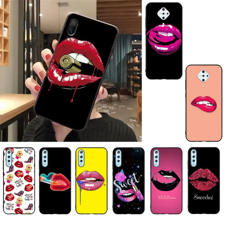 

Maiyaca Sexy lips DIY phone Case cover Shell For Vivo V17 Neo Y91C Y11 Y19 Y17 Y15 U1 U3 V11i IQOO V11 V15 Pro V17