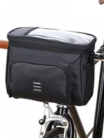 new large capacity multifunctional bag bicycle bag bicycle front handle bag polyester zipper insulation