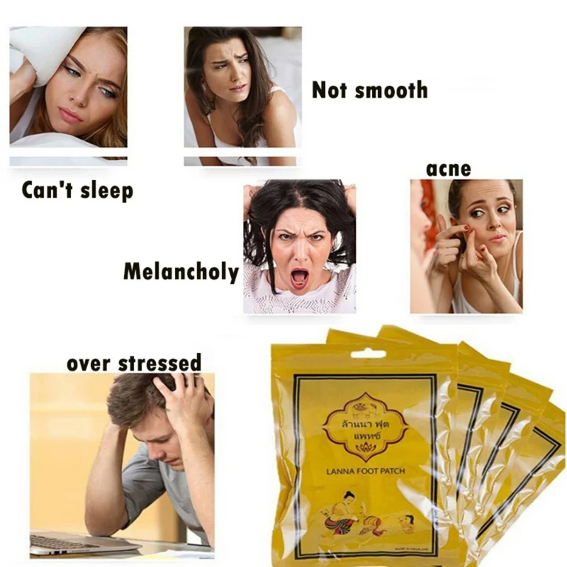 10 шт./пакет коврик для ног патч детоксификации снимают усталость выводит токсины