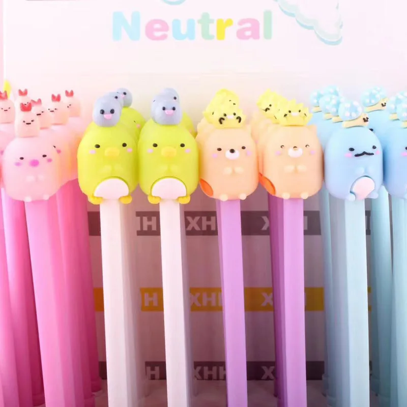 2 шт./лот Милая гелевая ручка Sumikko Gurashi для подписи подарок Escolar Papelaria Канцтовары