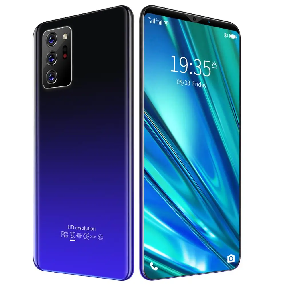 

2020 Galxy Smart Phone Global Version Note30Plus Cellphone 6.1" 4800mah 6 128GB Android10 1080*2320 Dual SIM Card mobile phone