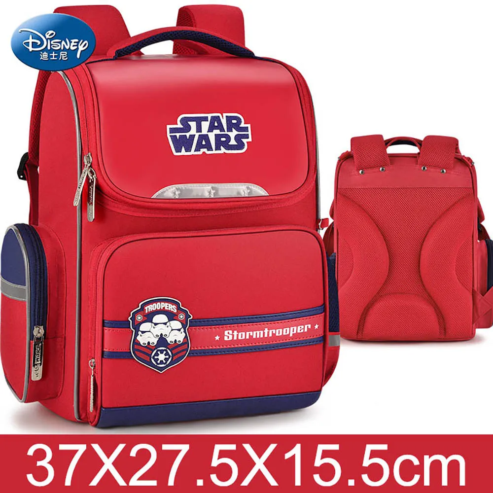 Disney Star Wars Cartoon Pattern Schoolbag Cute Kids Primary School Students 3-6 Grades Cool 7-12 Years Old Child Boy Backpack