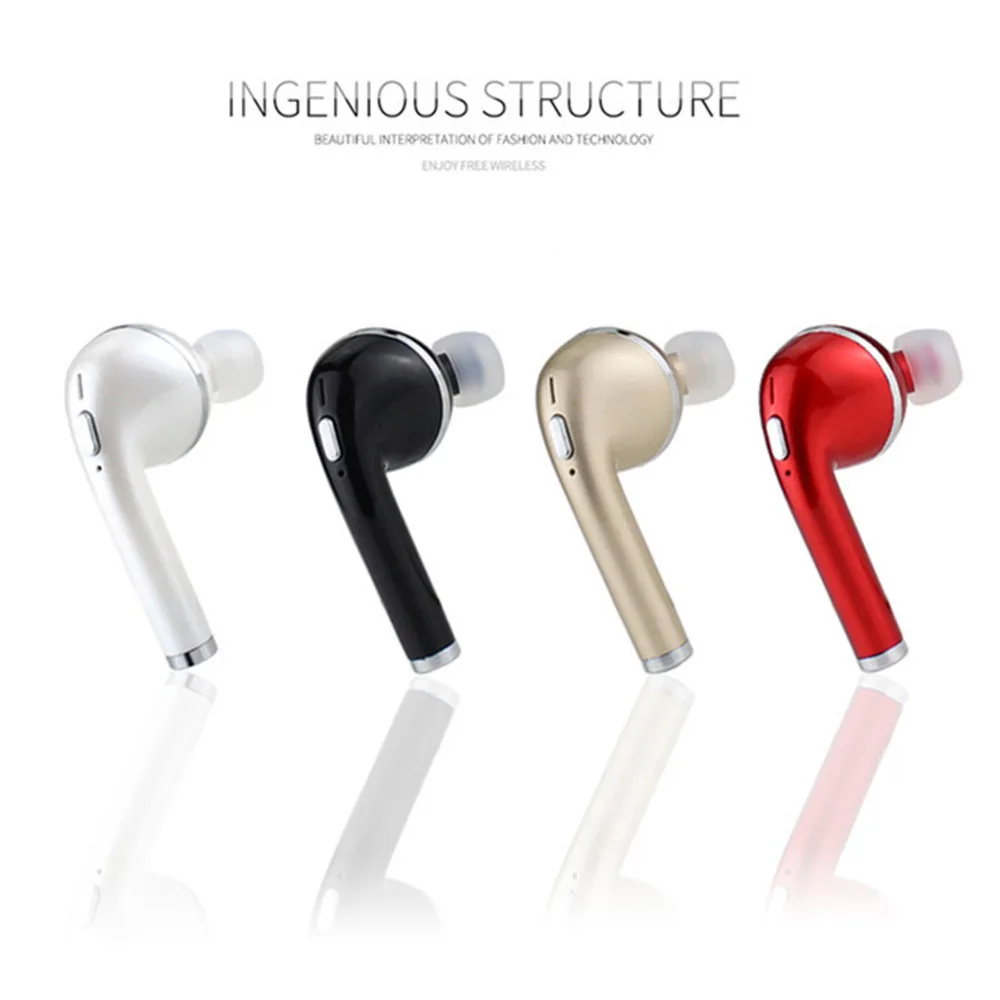 Беспроводные наушники с одним Bluetooth HD стереозвук мини-гарнитура микрофоном умное