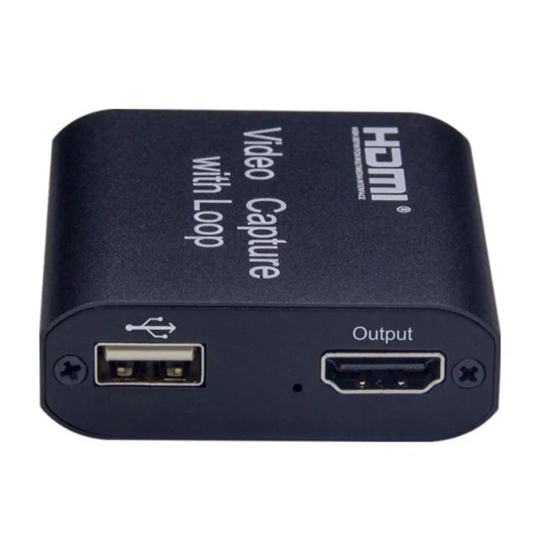 Захват видео 4K через HDMI-интерфейс с функцией прохода Loop out, совместимый с USB2.0 Grabber Streaming Live Broadcasts Recording для игровой приставки PS4, DVD-плеера и камеры.