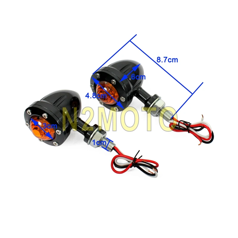 Винтажная настраиваемая мотоциклетная сигнальная лампа индикаторная дымовая