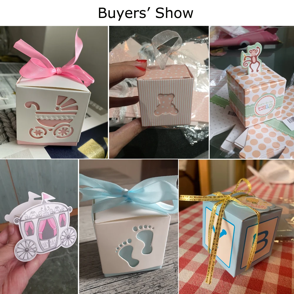 10 шт./лот коробки конфет Baby Shower вечерние подарочные сумки для детей конфетные