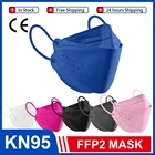 10-100 шт. маска Kn95 маска для лица ffp2mask Утвержденная FFP2 маска многоразовый Респиратор маска для взрослых защитная маска CE Быстрая доставка