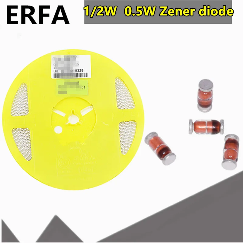 200 шт./лот 0,5 Вт 1/2 Вт стабилитрон LL34 1206 12 в 13 в 15 в 16 в 18 в 20 в 22 в ZMM12V ZMM13V ZMM15V ZMM16V ZMM18V ZMM20V ZMM22V