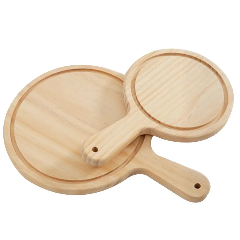 Горячее предложение 1 шт. деревянный поднос для пиццы сыра доска резки Круглый