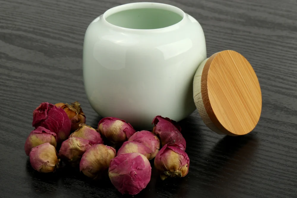 220ml Chinese Style Ceramic Storage Bottle Jar Colorful Tea Caddies Containers Kitchen Portable Travel Candy Coffee Snacks Jar