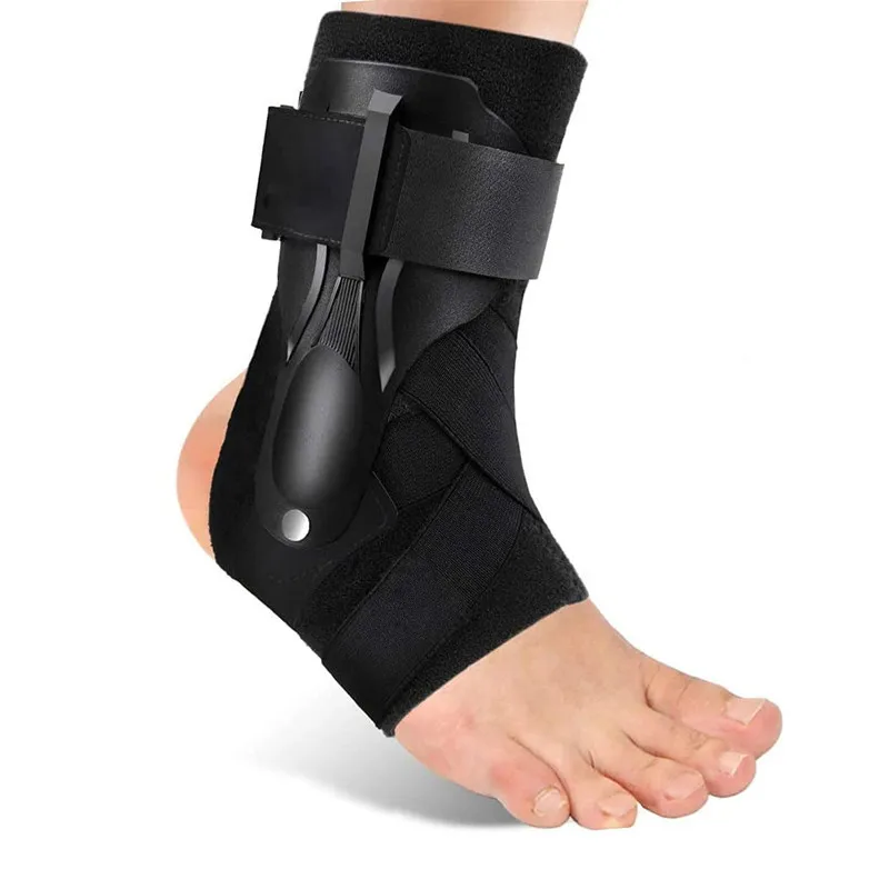 

1pcs Sprained Ankle Brace Strap Guard Adjustable Ankle Support with Side Stabilizers for Men Women Gym Ankle Splint Protector