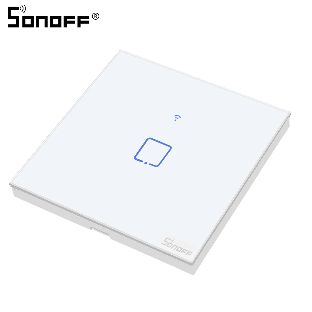 SONOFF T0 UK 1C SONOFF Tx T0 US/EU/UK 1/2/3 Wi-Fi настенный светильник переключатель Панель сенсорный экран/Голосовое управление/приложение Управление Eweilink интеллектуальная Автоматизация дома Alexa IFTTT - Комплект: SONOFF T0 UK 1C