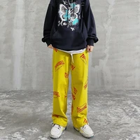 new arrival harajuku high street style letters printed fashionable mens jogger trousers hip hop autumn casual male harem pants