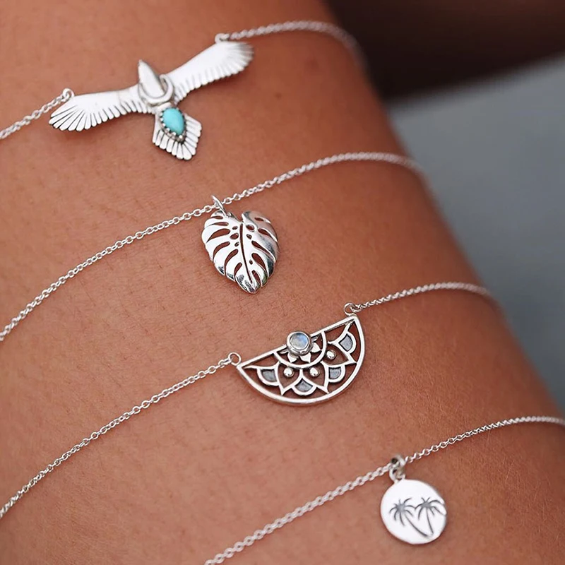 4 шт./компл. Новый минималистичный персонализированный браслет набор Bird Форма