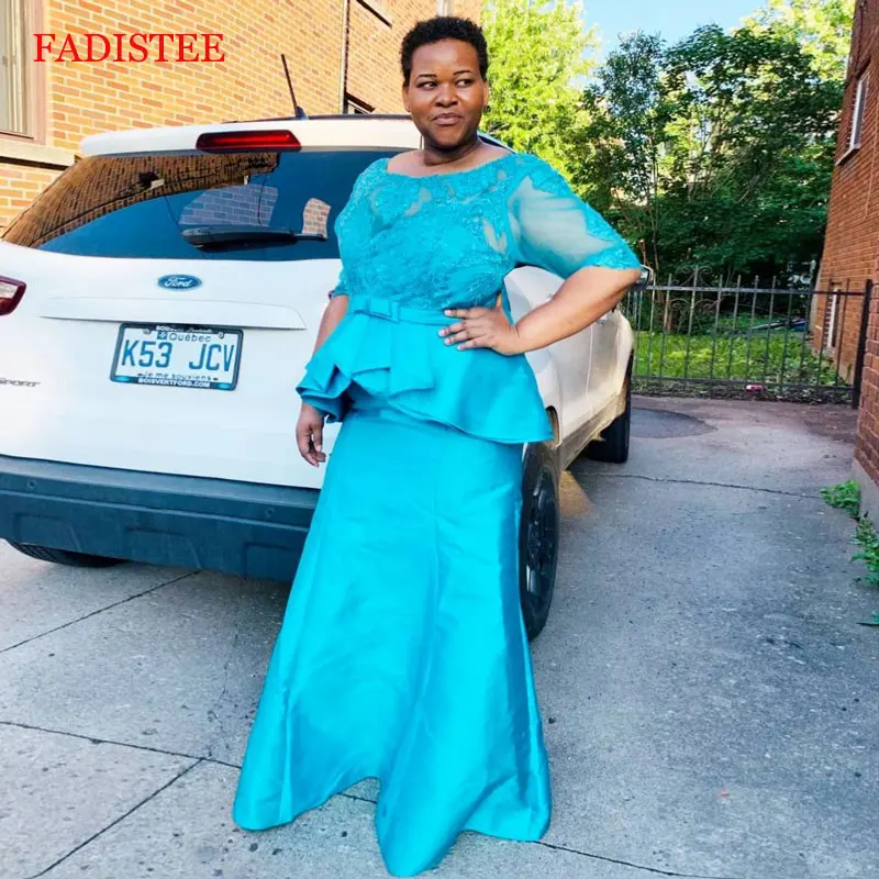 Вечерние кружевные платья больших размеров с рукавом до локтя для вечеринки