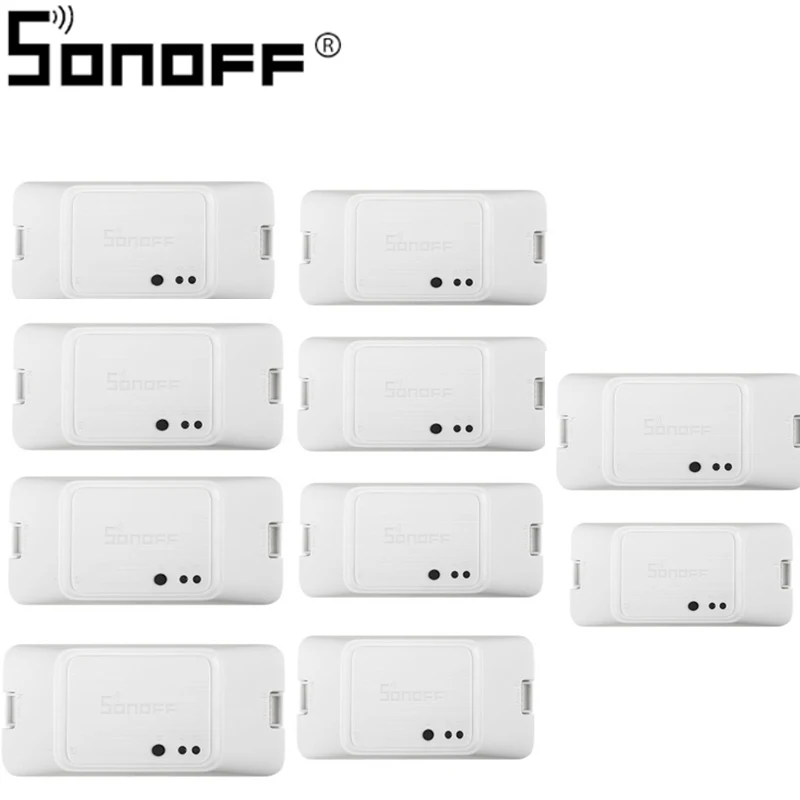 1/510 шт SONOFF BASIC R3 переключатель Wi Fi Поддержка APP/LAN/голосовой пульт дистанционного