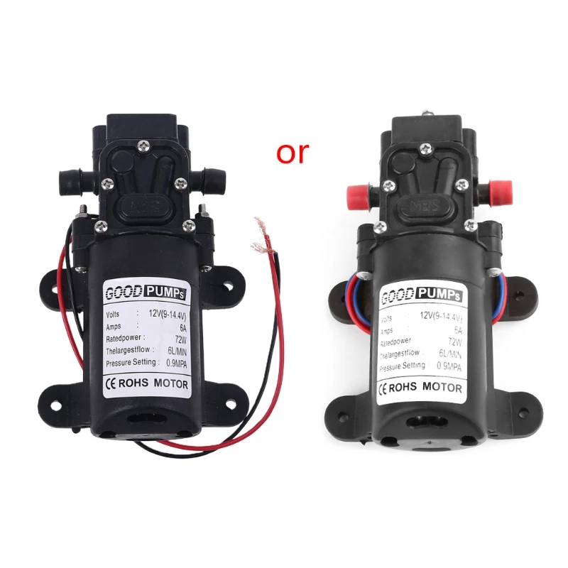 

P15D 12V 72W High Pressure Micro Diaphragm Water Pump Automatic Switch Reflux Type