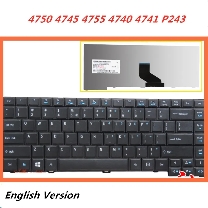 Клавиатура с английской раскладкой для ноутбука ACER TravelMate TM 4750 4745 4755 4740 4741
