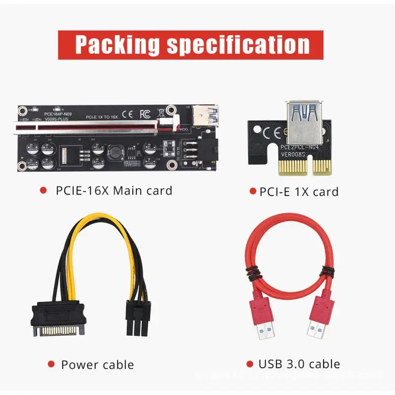 Adaptador de extensión de tarjeta USB 3,0 PCIE 1X un 16X Cable...
