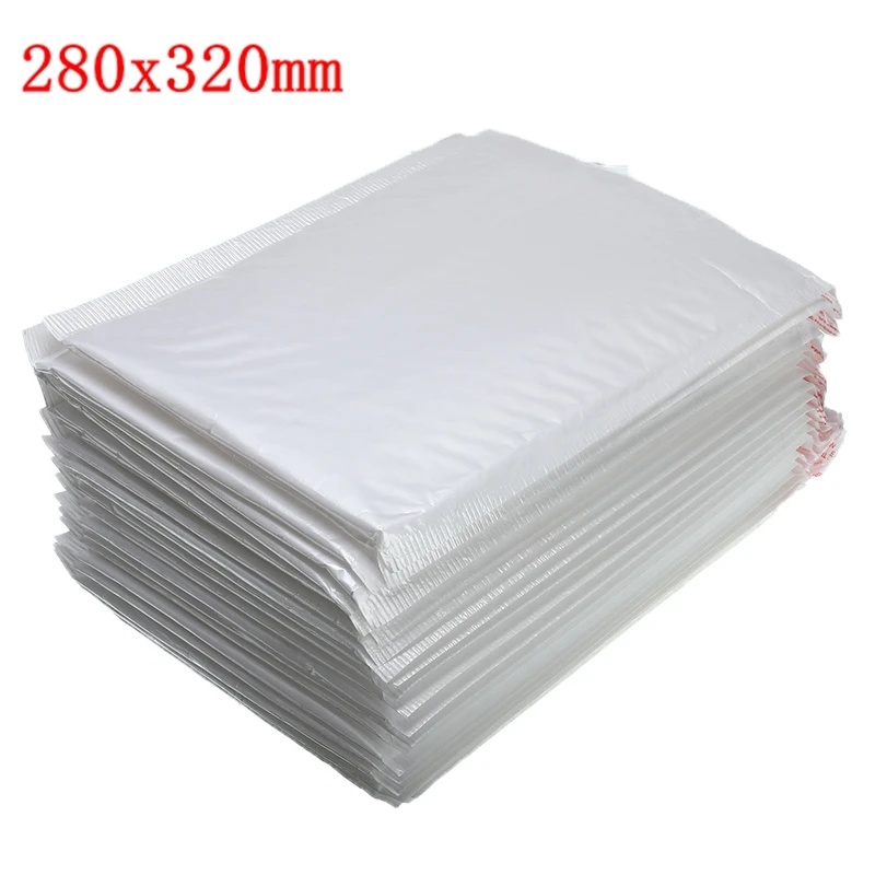 280x320mm Новинка, 50 шт./лот, белая пенная Сумка-конверт, разные характеристики, пенная фольга, офисный упаковочный конверт, влагостойкий, вибрирующий мешок - Цвет: 280x320mm