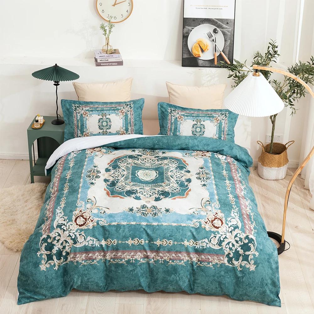 

Yi Chu Xin European style 3D Duvet Cover with Pillowcase Mandala Bedding Set Full Queen King Bed Comforter Set