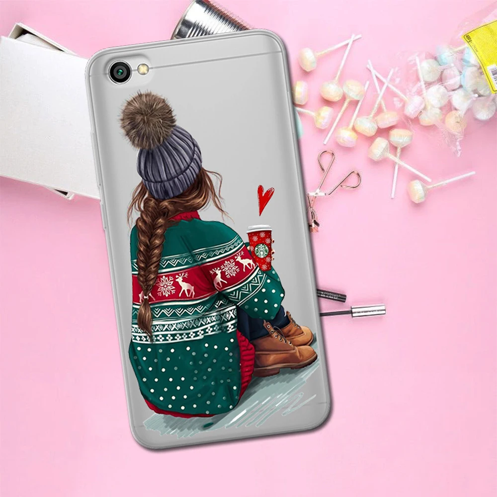 Девушка класса люкс для Xiaomi Redmi Mi 8 6 CC9 A2 Lite 5X 6X A1 6A 4X 4A 5 9 Plus Note 4 5A премьер-профессионал чехол Coque чехол-футляр Капа