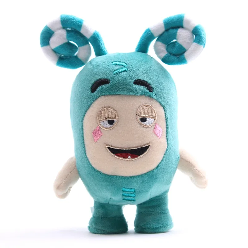 Mu&ntilde;ecos de peluche Oddbods para ni&ntilde;os, mu&ntilde;ecos de juguete suaves de animaci&oacute;n del tesoro del soldado, regalo de Navidad, 18cm, 7 unids/lote-4