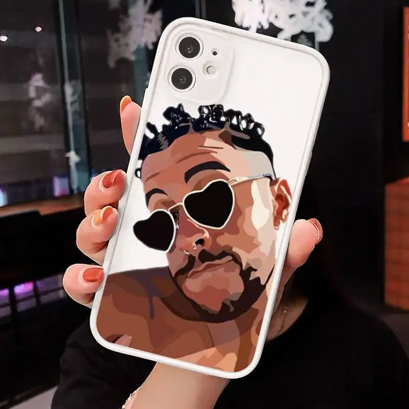 

Yo Perreo Sola Bad Bunny Maluma Phone Cases matte transparent For iphone 7 8 11 12 plus mini x xs xr pro max cover