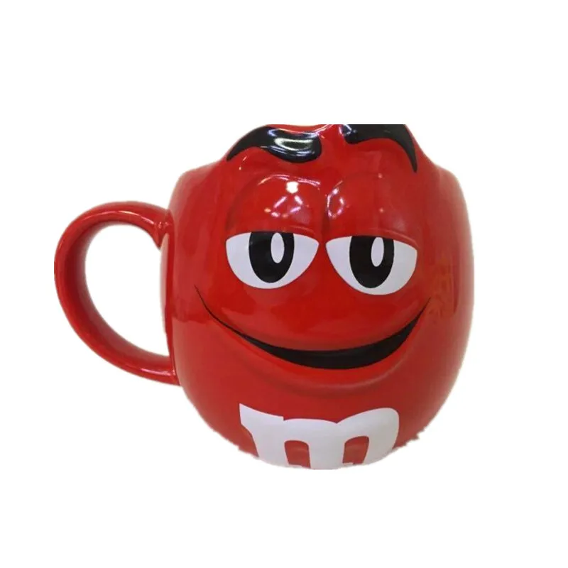 MA7 M& M кружки для кофе завтрак чайные чашки и кружки с ложкой керамическая большая емкость mark творческая посуда - Цвет: MA7