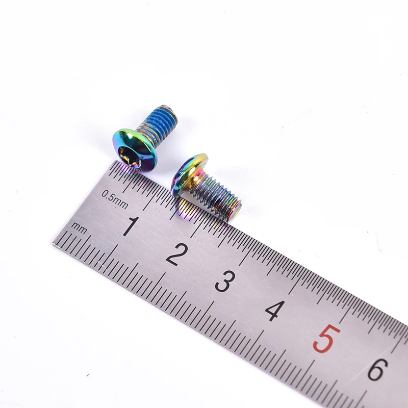 12 шт./компл. M5x10mm Титан горного велосипеда Сверхлегкий тормозной ротор винт Бетти