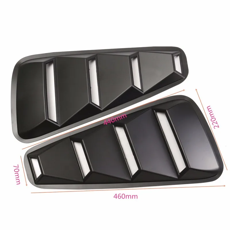 Пара 1/4 четверти бокового окна жалюзи Совок Обложка Vent Для Ford Mustang 2005 2006 2007 2008 2009 2010