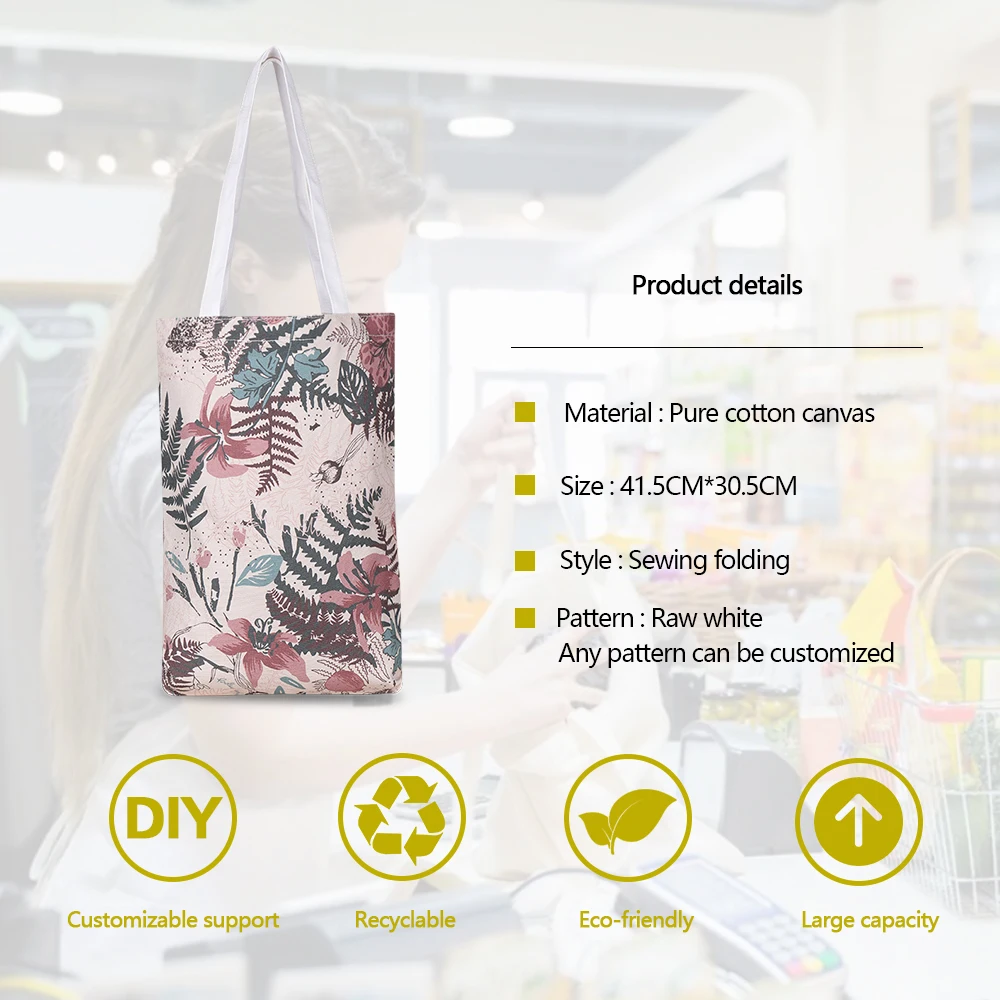 Хлопчатобумажная Холщовая Сумка-тоут хлопчатобумажная Сумочка Подарочная сумка