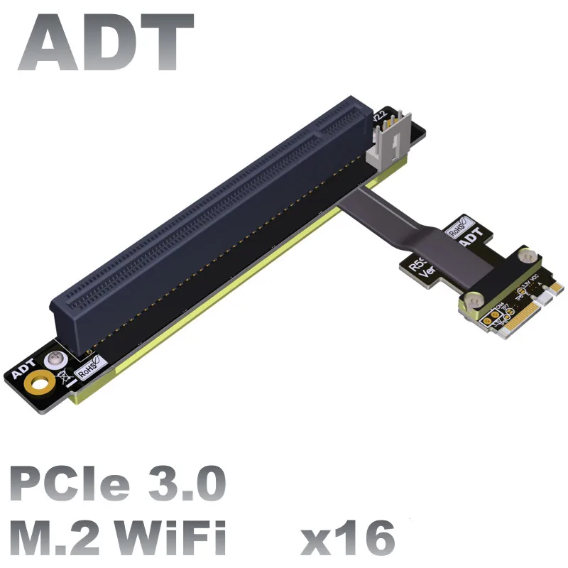 M.2 WiFi A.E key преобразователь к PCI-E 3 0x16 pcie 16x Wi-Fi akey компьютерный кабель расширения