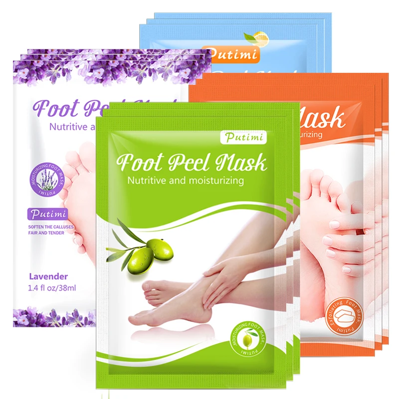 

12pack Exfoliating Foot Mask Soften Feet Peeling Mask Spa Socks for Pedicure Heel Remove Dead Skin Moisture Foot Mask Foot Patch