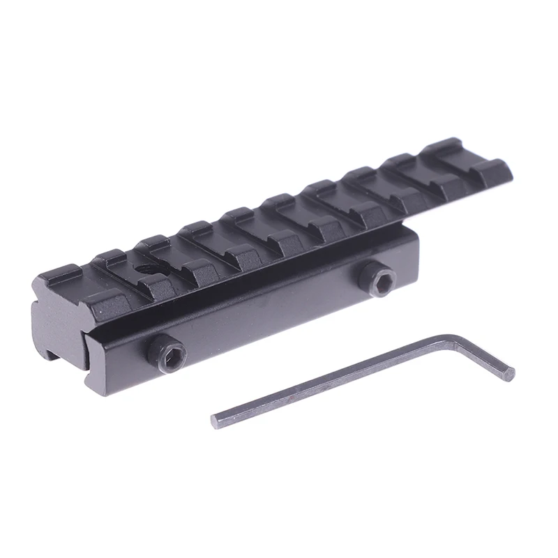 

Черное тактическое крепление для прицела от 11 мм до 20 мм Picatinny Dovetail Weaver Rail Adapter