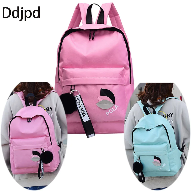 

Ddjpd New Fashion Backpack Women's Modern Minimalist Student Backpack Oxford Cloth Travel Backpack School Bag