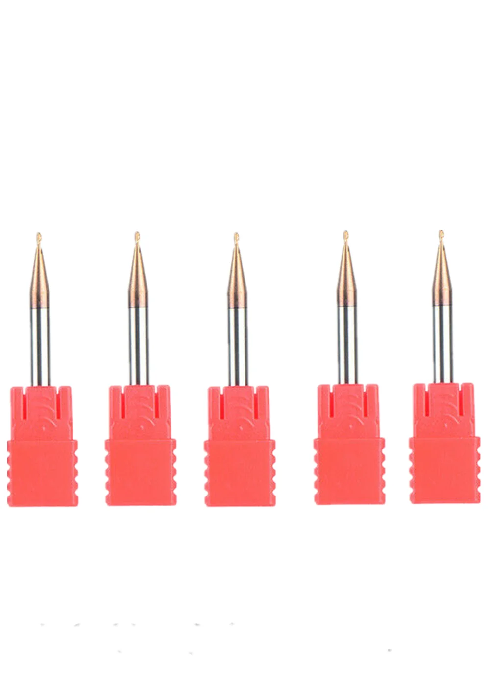 

Carbide Mill 0.5/0.25/0.75/1mm Cutting CNC TIAIN Coating 2 Inserts Taper Ball End Mill Silver