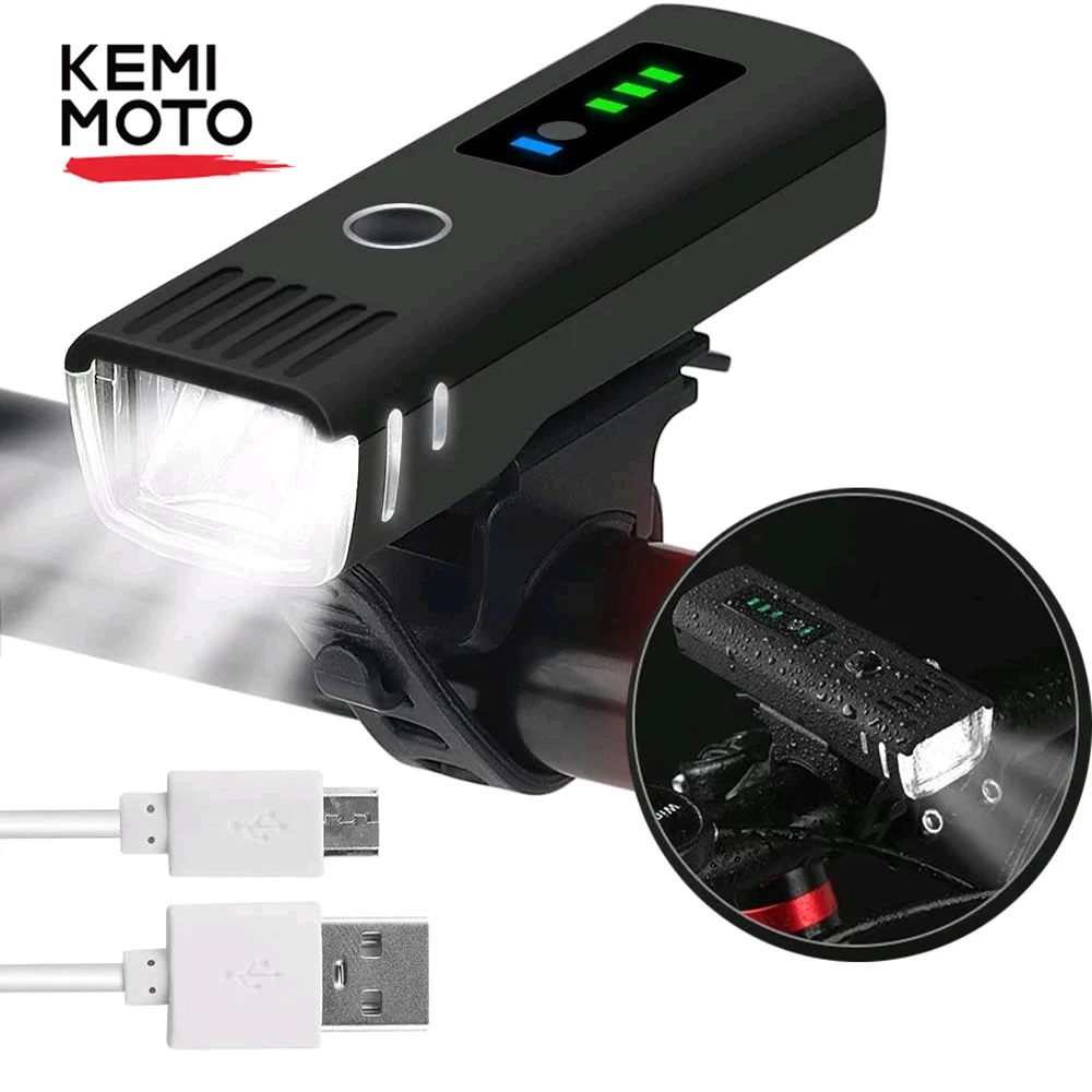 

Smart Induction MTB Bike Headlight USB Rechargeable Bicycle Front Light Rainproof 4 Mode LED Headlight Cycling FlashLight