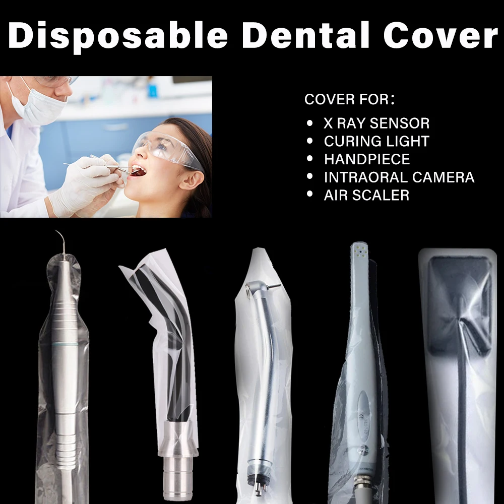 100/500 шт. одноразовых крышек для стоматологической насадки/отверждения