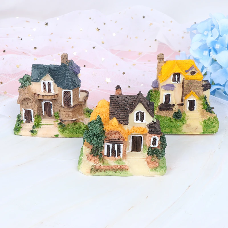 1 шт. Волшебные замки статуэтки Террариум для украшения дома миниатюрная вилла
