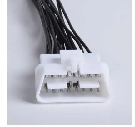 male connector A Автомобильный диагностический разъем OBD с кабелем женский источник питания тест OBD2 16Pin гнездовой разъем для Toyota KIA VW - Название цвета: male connector A