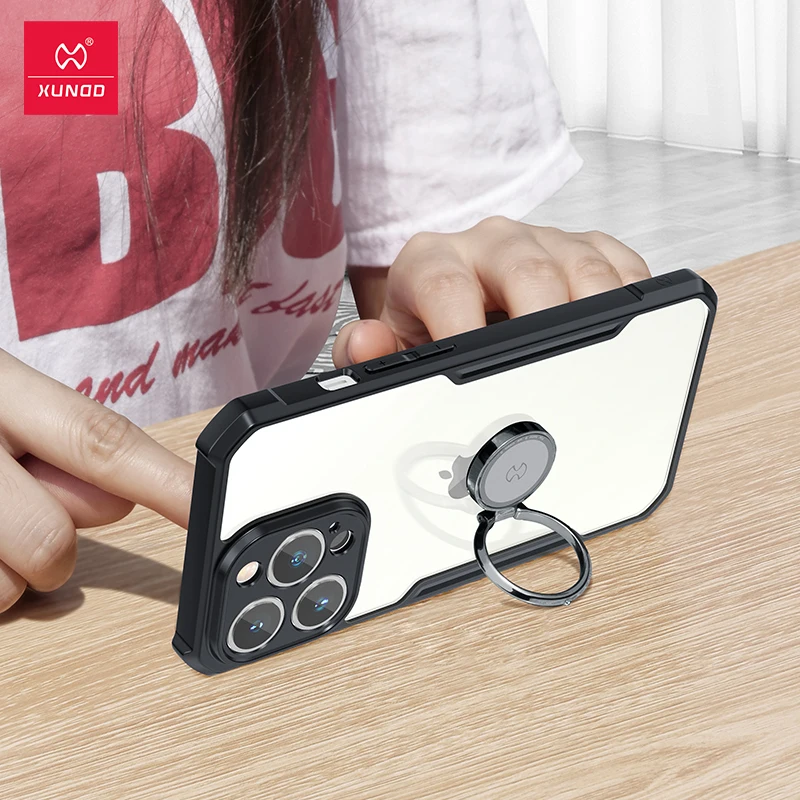 Xundd Case For iPhone 12 Pro Max Case Transparent Clear Protective Shockproof Phone Case For iPhone 13 Pro Max Cover Funda Capa