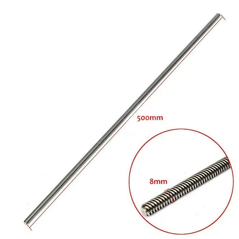 

For 3D Printer Lead screw kits T8 Trapezoidal Shaft Bearing Mount 500mm