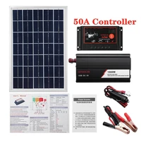 1000w solar panel system solar panel 50a charge controller solar inverter kit complete power generation solar panel suitcase