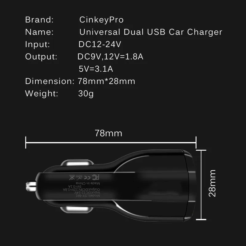Быстрая зарядка 3,0 Автомобильное зарядное устройство для iPhone samsung XiaoMi Dual USB светодиодный светильник автомобильное зарядное устройство Быстрая зарядка мобильный телефон Универсальный