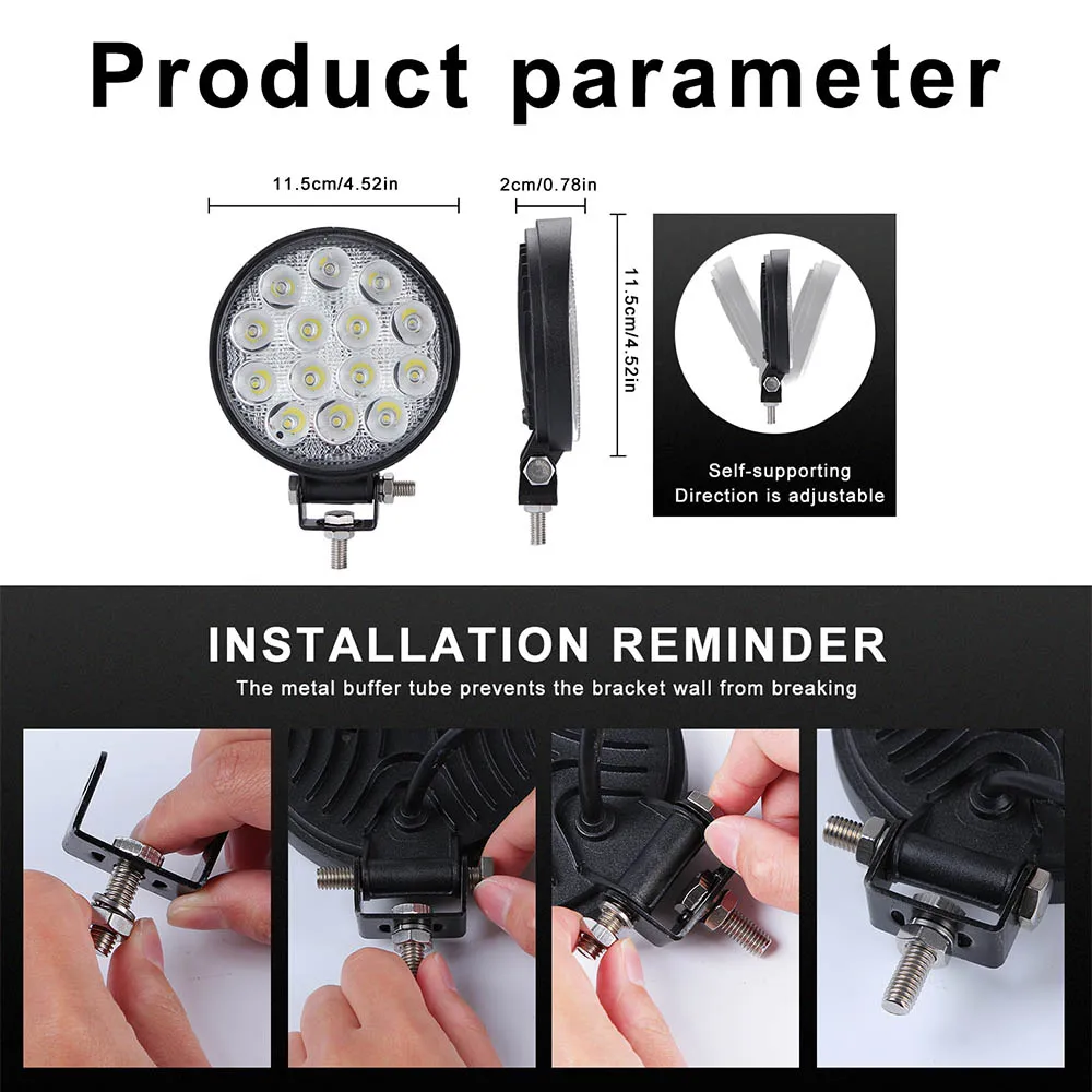 27 Вт 42 48 светодиодный внедорожный/Внедорожный светильник бар 12V 24V Автомобильный