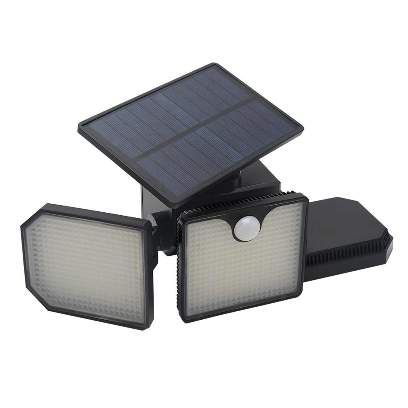 

2pcs/pack Wide Angle Waterproof 360 Degree Rotation Security 230LEDs Solar Powered Outdoor Light Flood Motion Sensor 3 Heads