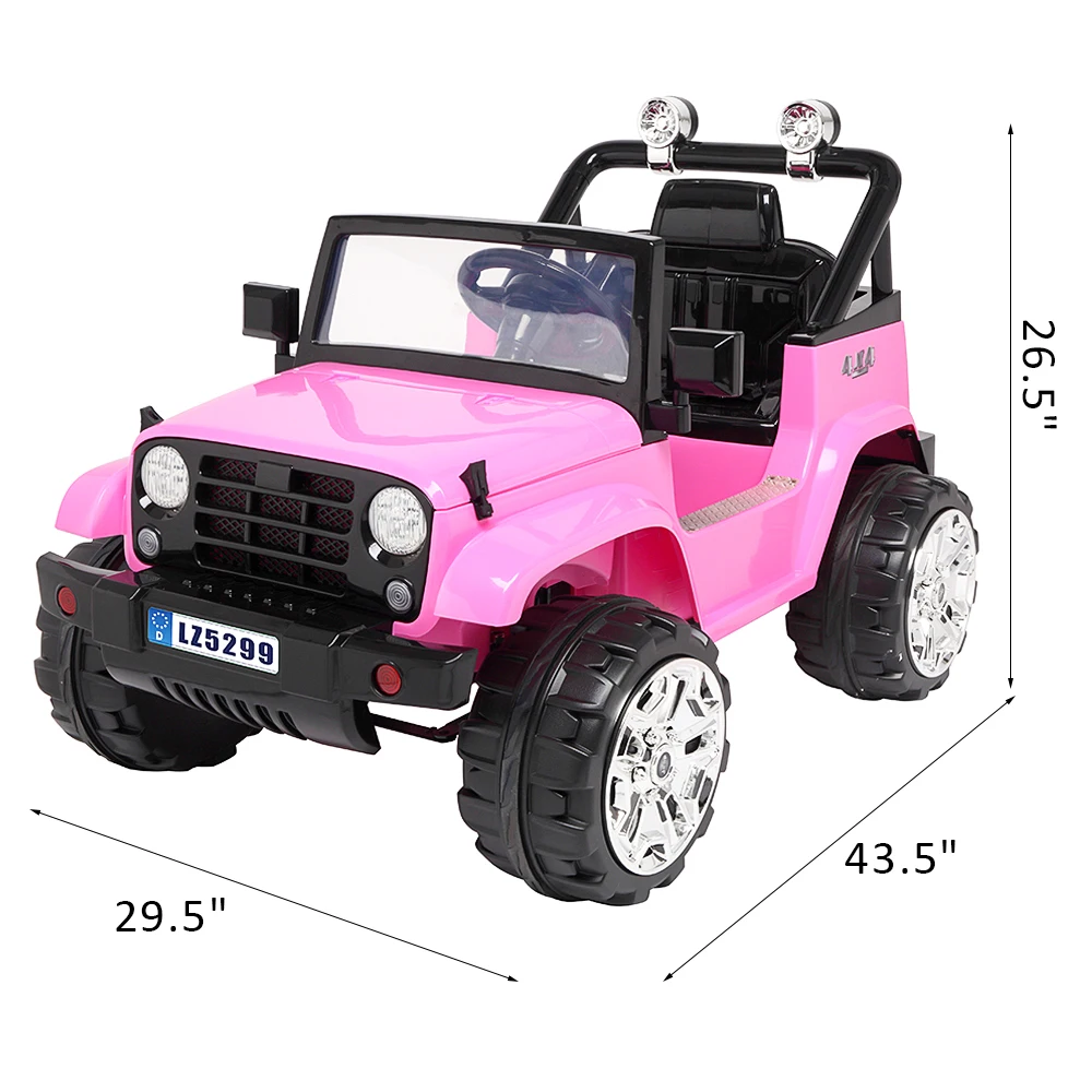 

(US)LZ-5299 3-6 KM/H Kids Ride On Car With MP3 player, USB port, TF Card Slot 12V Children's Off-Road Vehicle Kids Birthday Gift