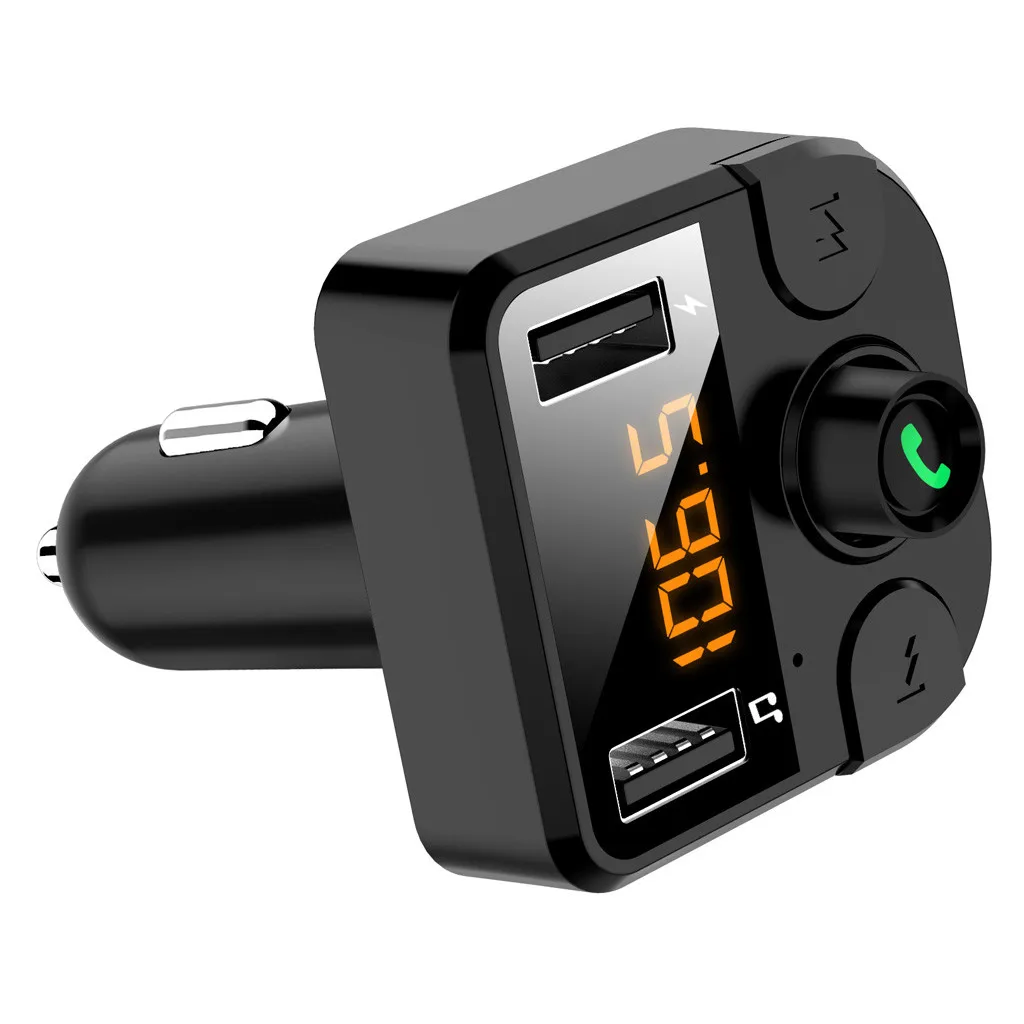 Автомобильный Bluetooth 5,0 fm-передатчик Беспроводной Громкая связь приемник Авто mp3-плеер 3.1A двойной USB быстрое зарядное устройство автомобильные аксессуары